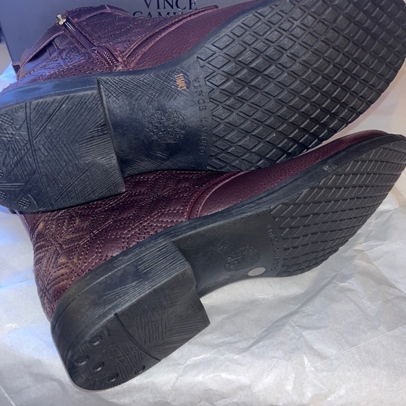 Vince Camuto Toralina Leather Lace-Up Ankle Combat Boots Shoe - Picture 10 of 10